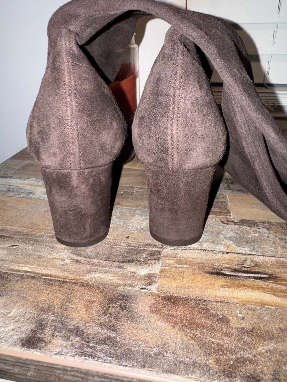 Stuart Weitzman Brown Suede Knee-High Block Heel Boots - Picture 11 of 15